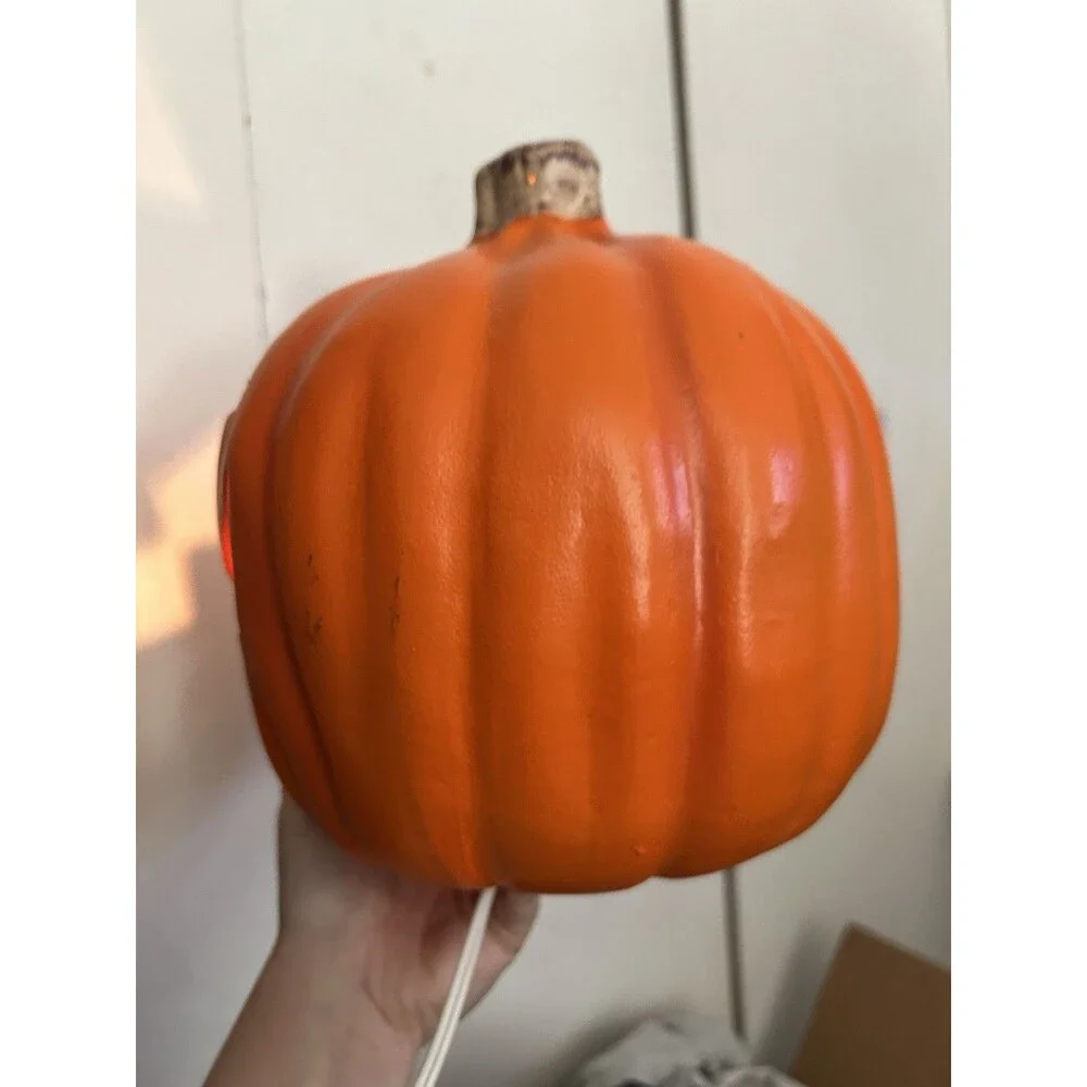 Vintage 1998 Paper Magic Group lighted Halloween Pumpkin, Tested!